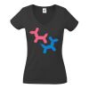 Fruit of the Loom Lady Fit Value V Neck T-Shirt Thumbnail