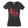 Fruit of the Loom Lady Fit Value V Neck T-Shirt Thumbnail