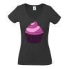 Fruit of the Loom Lady Fit Value V Neck T-Shirt Thumbnail