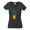 Fruit of the Loom Lady Fit Value V Neck T-Shirt Thumbnail