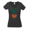 Fruit of the Loom Lady Fit Value V Neck T-Shirt Thumbnail