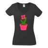 Fruit of the Loom Lady Fit Value V Neck T-Shirt Thumbnail