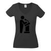 Fruit of the Loom Lady Fit Value V Neck T-Shirt Thumbnail